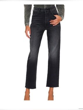 Mother the TomCat black button fly jeans in Lies Lies Lies